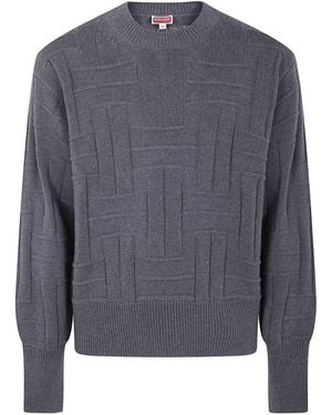 KENZO Gots Weave Sweater - Gray