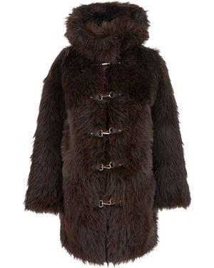 Urbancode Faux Fur Bonded To Suedette - Black