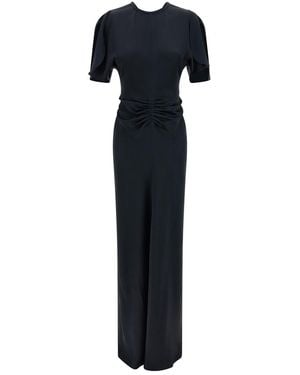 Victoria Beckham 'Gathered Waist' Dress - Blue