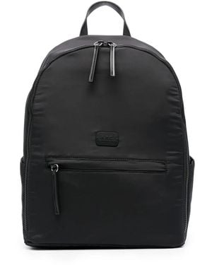 A.P.C. Blake Logo-Patch Backpack - Black