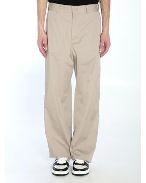 Fendi Straight Cargo Trousers - Natural