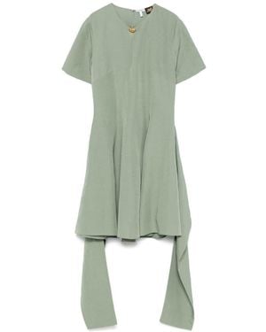 ★関税込み★ Loewe Pebble Dress In Viscose And Linen Pebble dress in viscose and linen Brown - LOEWE
