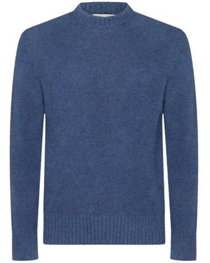 Piacenza 1733 Wool Crewneck Jumper - Blue