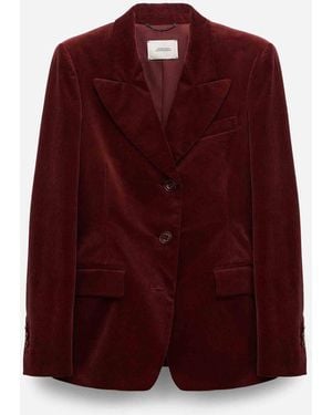 Dorothee Schumacher Fitted Corduroy Blazer - Red