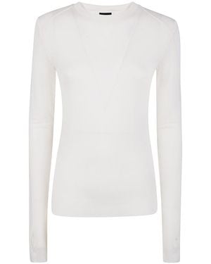 Thom Krom Round Neck Jumper Clothing - White