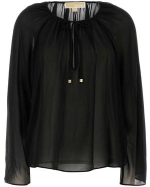 MICHAEL Michael Kors Georgette Blouse - Black