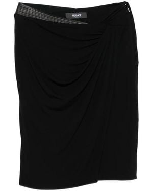 Versace Skirt Responsible Stretch Crepe Jersey Clothing - Black