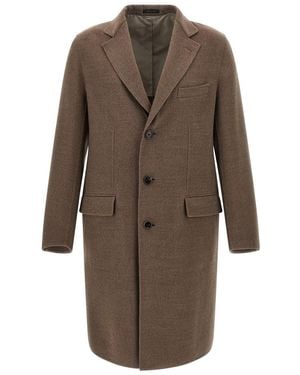Brioni 'solferino' Coat - Brown