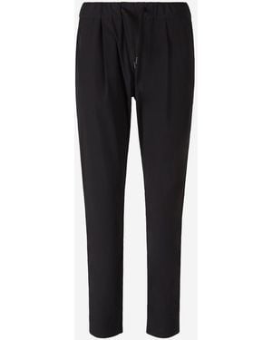 Herno Plain Elastic Trousers - Black