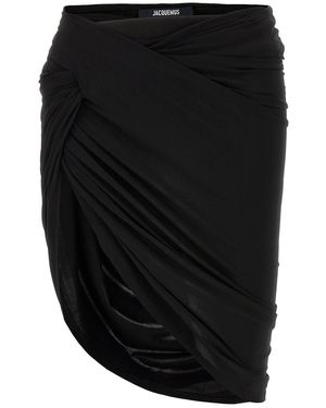 Jacquemus 'La Mini Jupe Drapeado' Skirt - Black