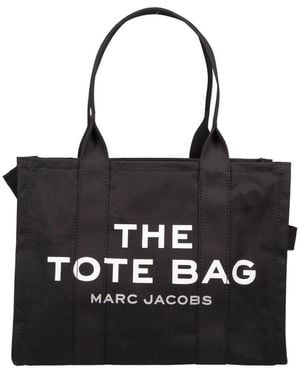 Marc Jacobs The Tote Bag Large Canvas Tote - Black