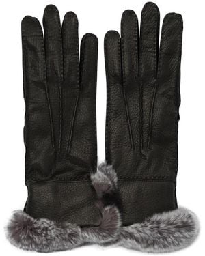 Restelli "85" Leather Gloves - Black