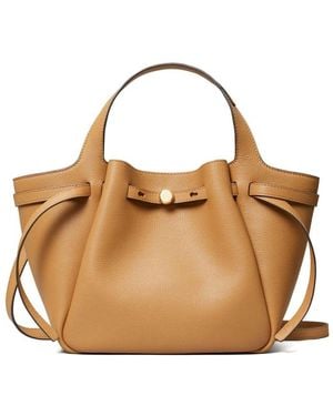 Tory Burch Romy Leather Tote Bag - Metallic