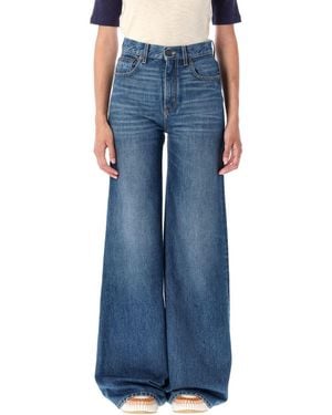 Chloé High-Rise Flare Denim Pant - Blue