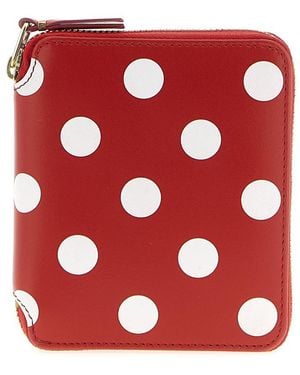 Comme des Garçons 'Polka Dots Printed' Wallet - Red