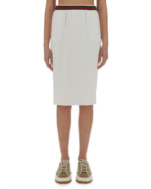 Gucci Cotton Jersey Skirt - Grey