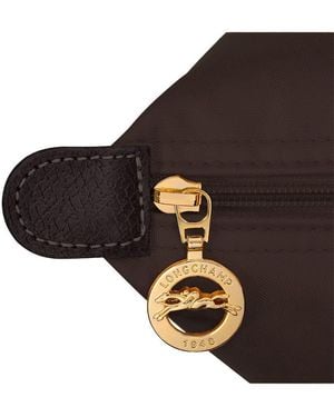 Longchamp 'Le Pilage' Large Tote Bag With Two Top Handles And Embossed Logo On The Front - Brown