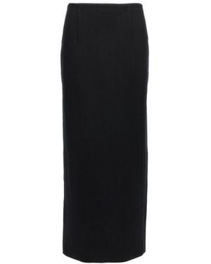 AURALEE Double Face Knit Skirt - Black