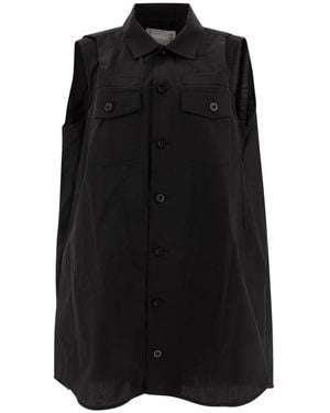 Sacai Shirt Dress - Black