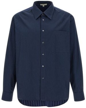 JW Anderson 'Patchword Striped' Shirt - Blue