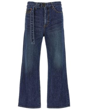 Sacai Bootcut Jeans Trousers - Blue