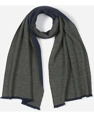 Fedeli Cashmere Knitted Scarf - Grey