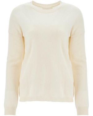 Lisa Yang Dea Cashmere Crewneck Pul - White