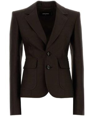 DSquared² Dsquared Chocolate Wool Blend Bianca Blazer - Black