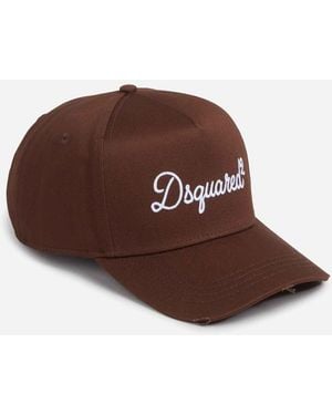 DSquared² Embroidered Logo Cap - Brown
