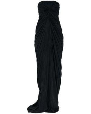 Rick Owens Strapless Maxi Dress - Black