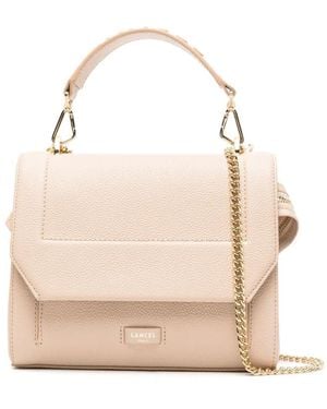 Lancel "ninon De " Flap Bag Medium Bags - Natural