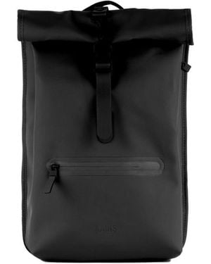 Rains Rolltop Rucksack - Black