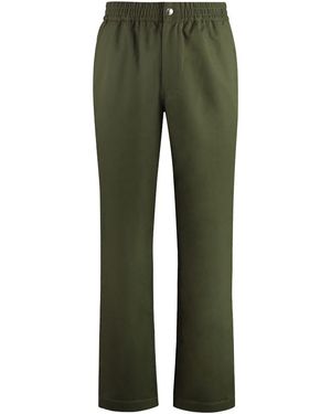 Maison Kitsuné Cotton Trousers - Green