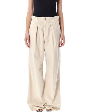 Haikure Candy Twill Pants - Natural