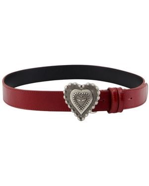 Zadig & Voltaire Santa Fe Crush Belt - Red