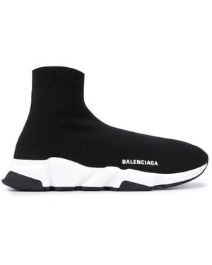 Balenciaga Speed Knit Sock-Style Sneaker - Black