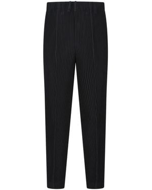 Homme Plissé Issey Miyake Trousers - Black