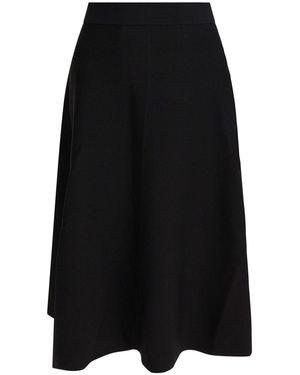 Max Mara Flared Midi Skirt - Black