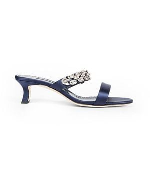 Manolo Blahnik Sakotam Sandals 050 - White