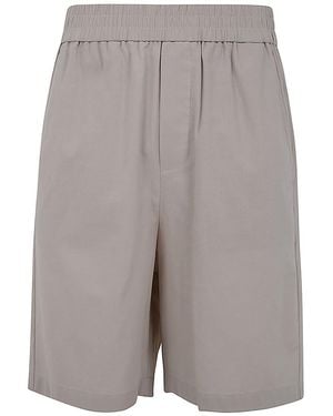 Ami Paris Elasticated Waist Bermuda - Gray