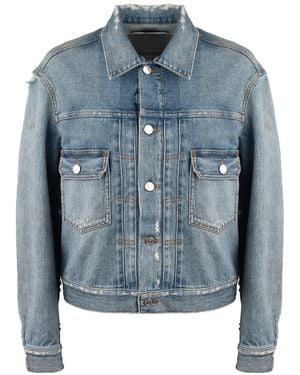 Department 5 Ovo Denim Trucker Jacket - Blue