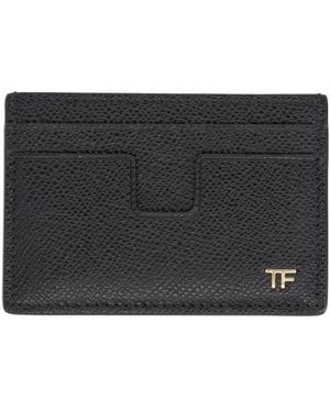 Tom Ford Card Holder With Logo - Black