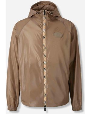 Burberry Windbreaker Technical Jacket - Brown