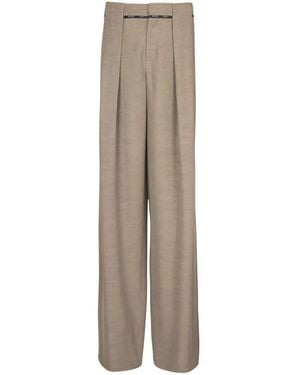 Balmain Wide Pants - Natural