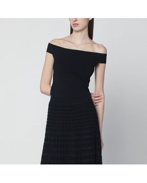 Jonathan Simkhai Rayon-Blend Top - Black