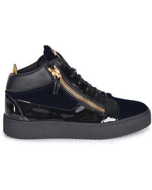 Giuseppe Zanotti High-Top Sneakers "Kriss" - Blue