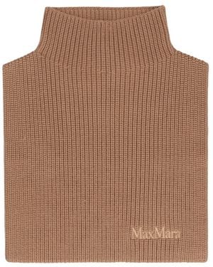 Max Mara Wool Knit Collar - Brown
