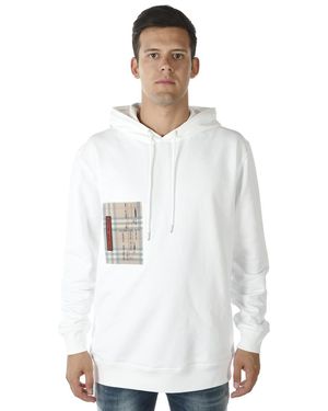 White burberry hoodie mens sale