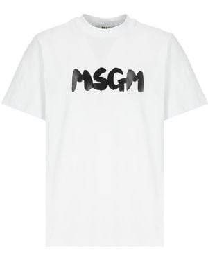 MSGM T-Shirts And Polos - White