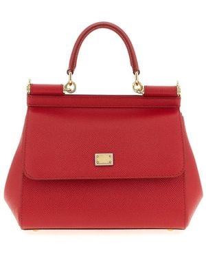 Dolce & Gabbana 'Sicily' Medium Handbag - Red